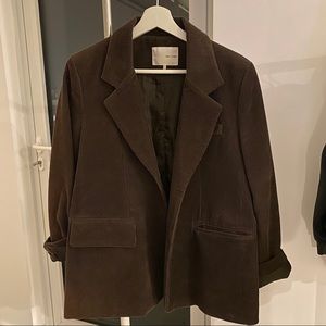 OAK + FORT corduroy brown blazer